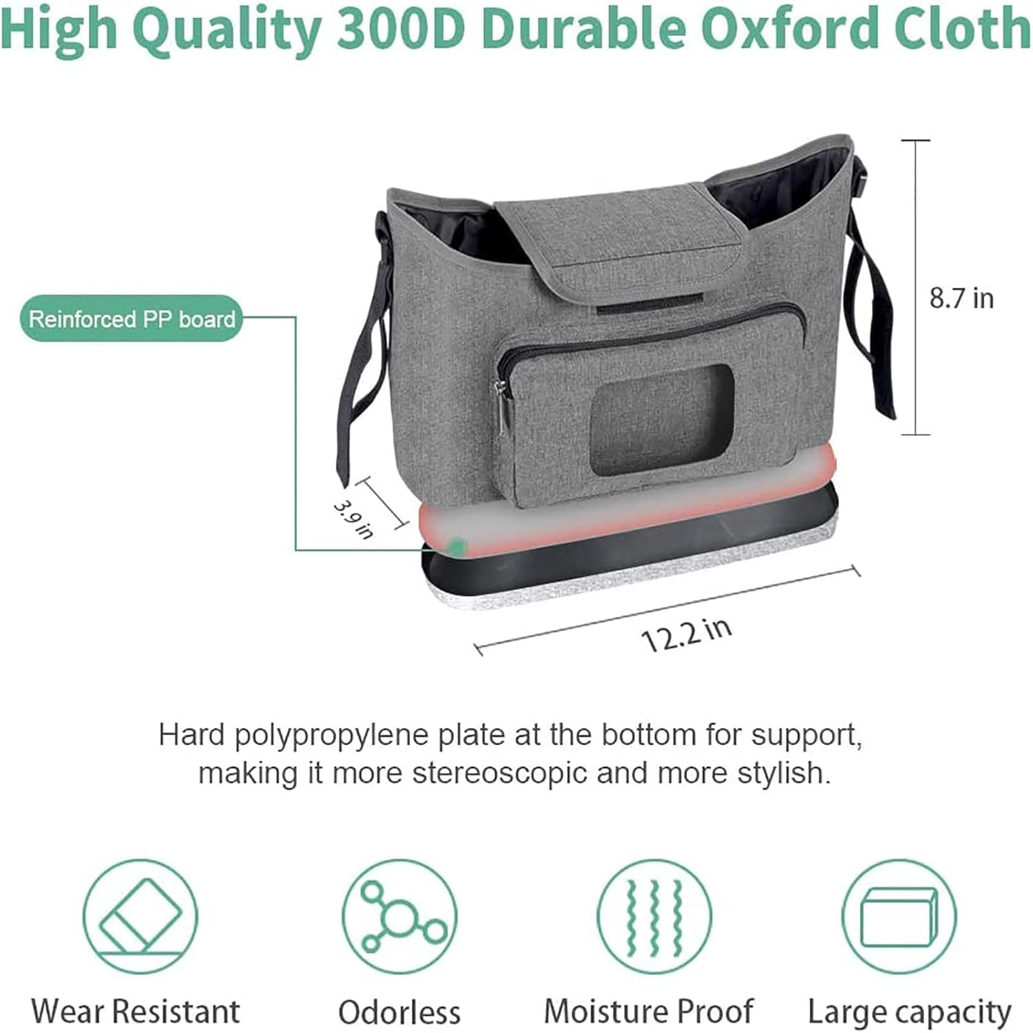 KUWANI תיק החתלה לתינוק עם תחנת החתלה - תמונה 6