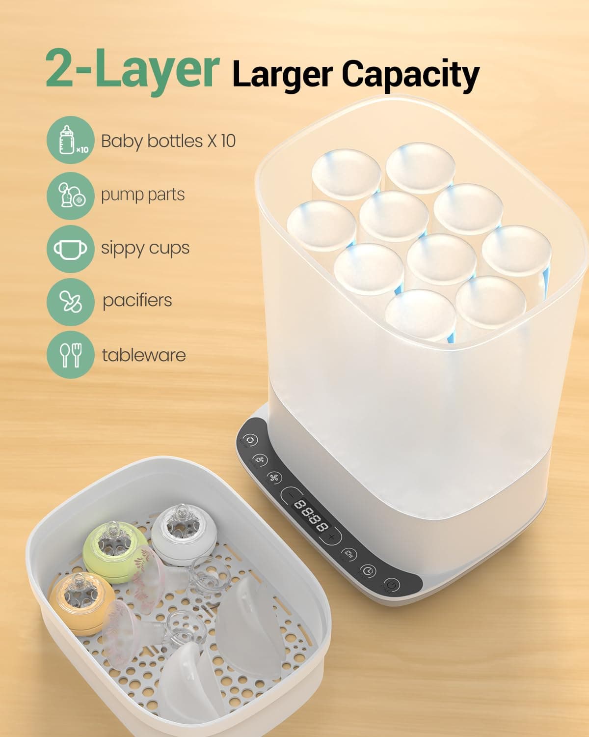 סטריליזטור לבקבוקים קל לשימוש – חיטוי בלחיצת כפתור אחת - תמונה 4