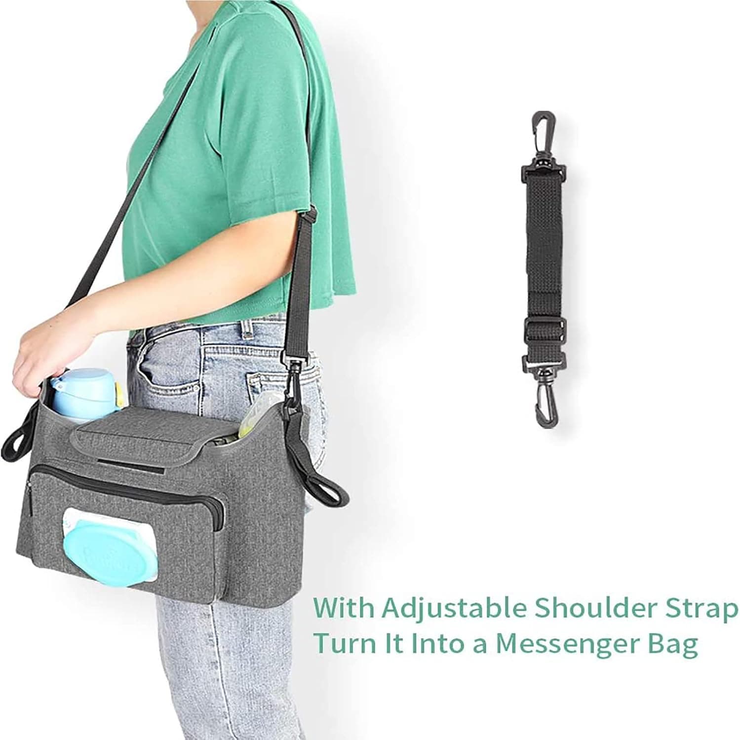 KUWANI תיק החתלה לתינוק עם תחנת החתלה - תמונה 2