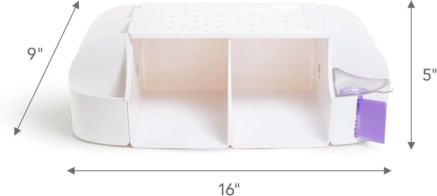 קופסאות אחסון איכותיות לשידת החתלה mDesign – אפור - תמונה 4