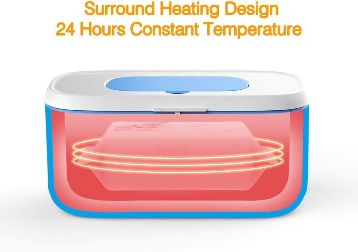 TinyBums חימום מגבונים לתינוק עם תאורת לד - תמונה 6