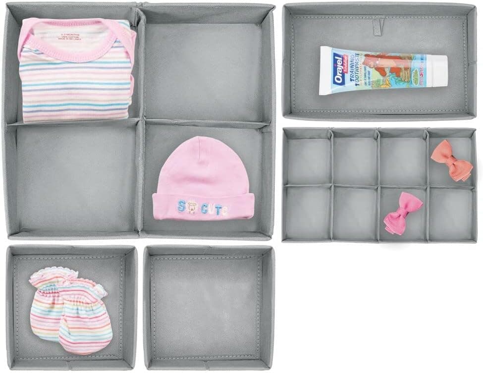 Clearworld ארגונית לשידת החתלה מבד - תמונה 4