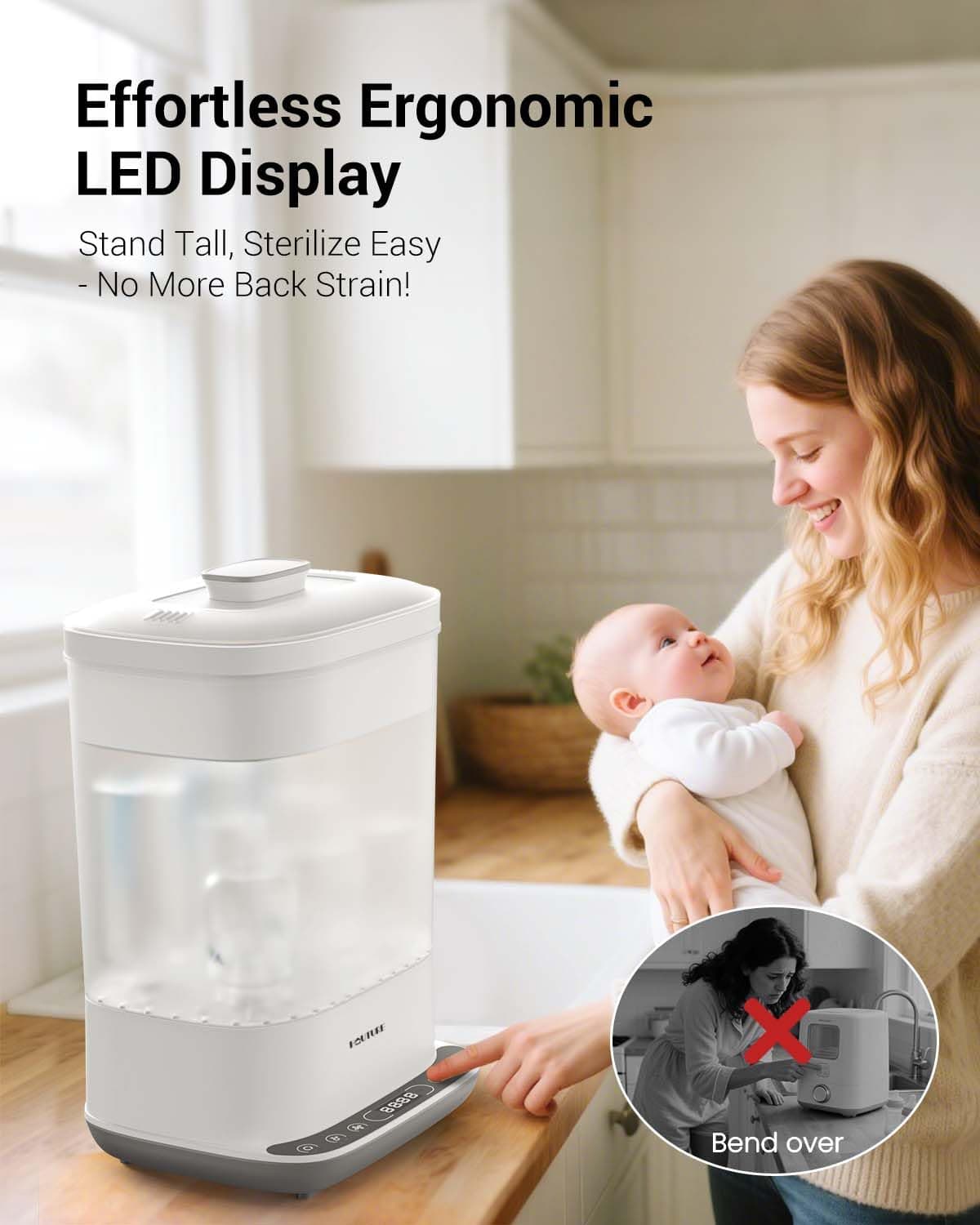 סטריליזטור לבקבוקים קל לשימוש – חיטוי בלחיצת כפתור אחת - תמונה 5