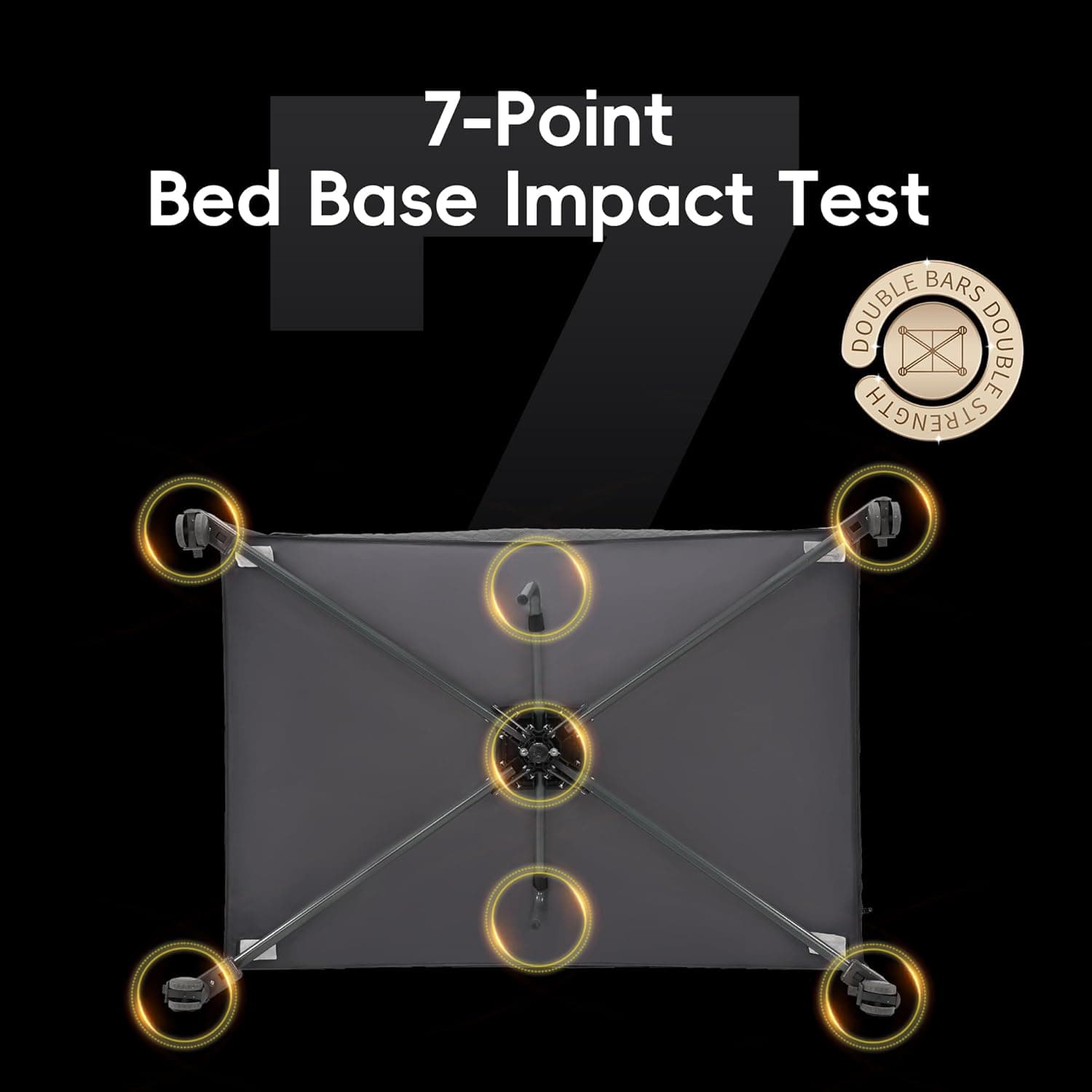 עריסה לתינוק 3 ב-1, לשינה לצד המיטה ולול, עריסה ניידת, מתקפלת וקלה - תמונה 6
