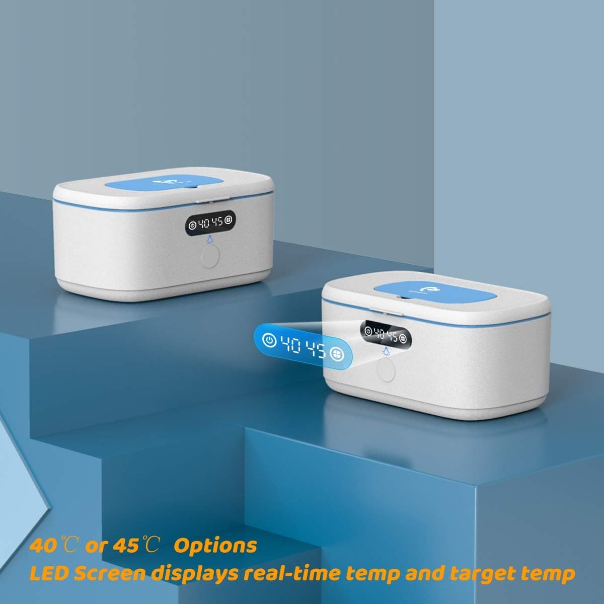 TinyBums חימום מגבונים לתינוק עם תאורת לד - תמונה 5