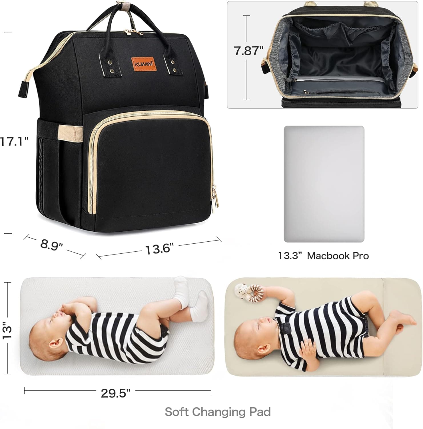 תיק חיתולים של BabbleRoo - תמונה 5