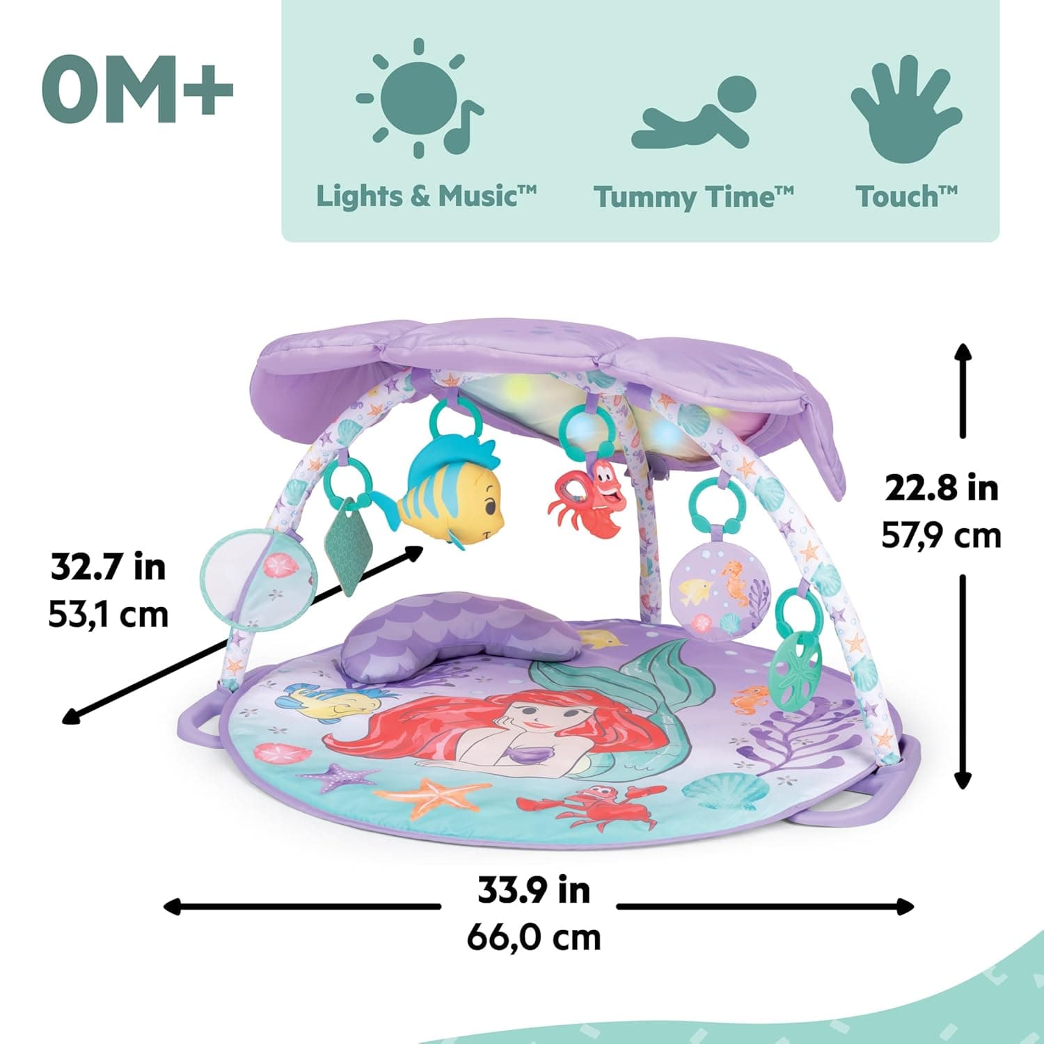 סט מיטה מלא 7 חלקים של Disney Princess Rainbow - תמונה 3