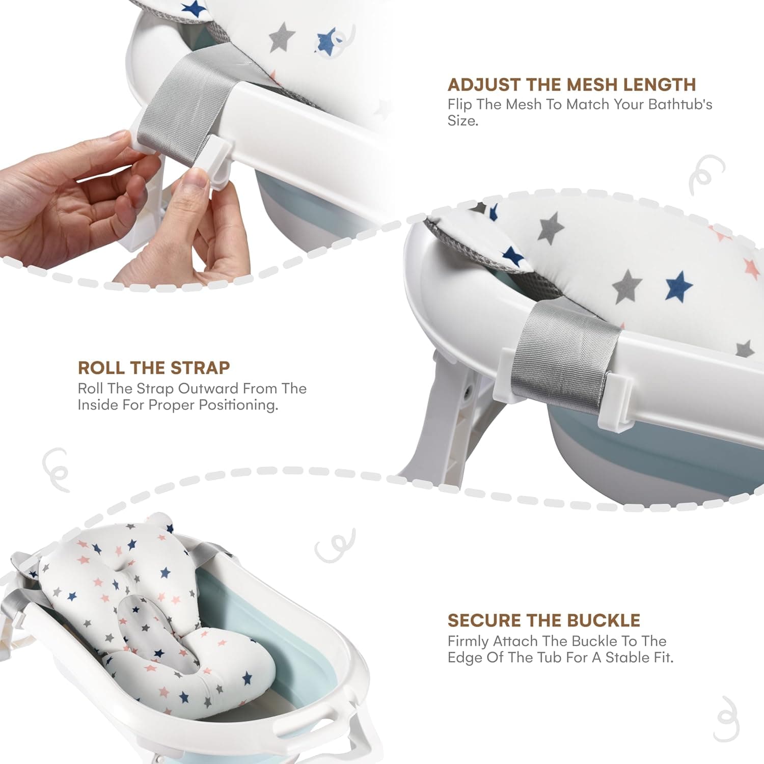 מושב אמבטיה לתינוק בעיצוב פרח לוטוס - תמונה 5