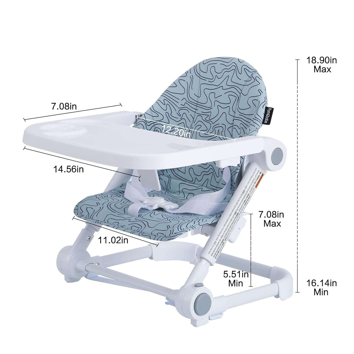 כיסא אוכל לטיולים לתינוקות מבית HICCAPOP - תמונה 6