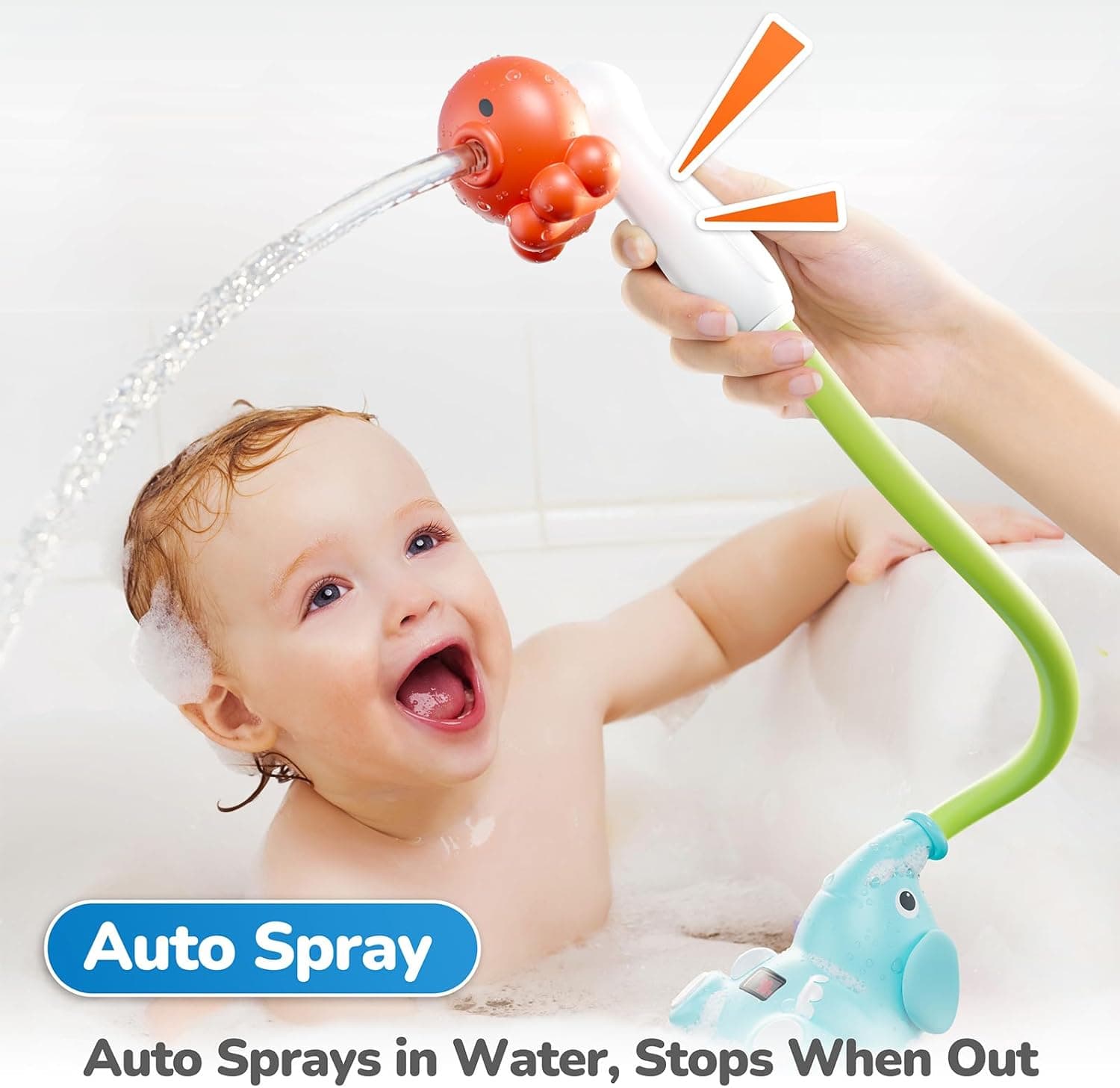 ראש מקלחת לתינוק עם מד חום בעיצוב חמוד - תמונה 3