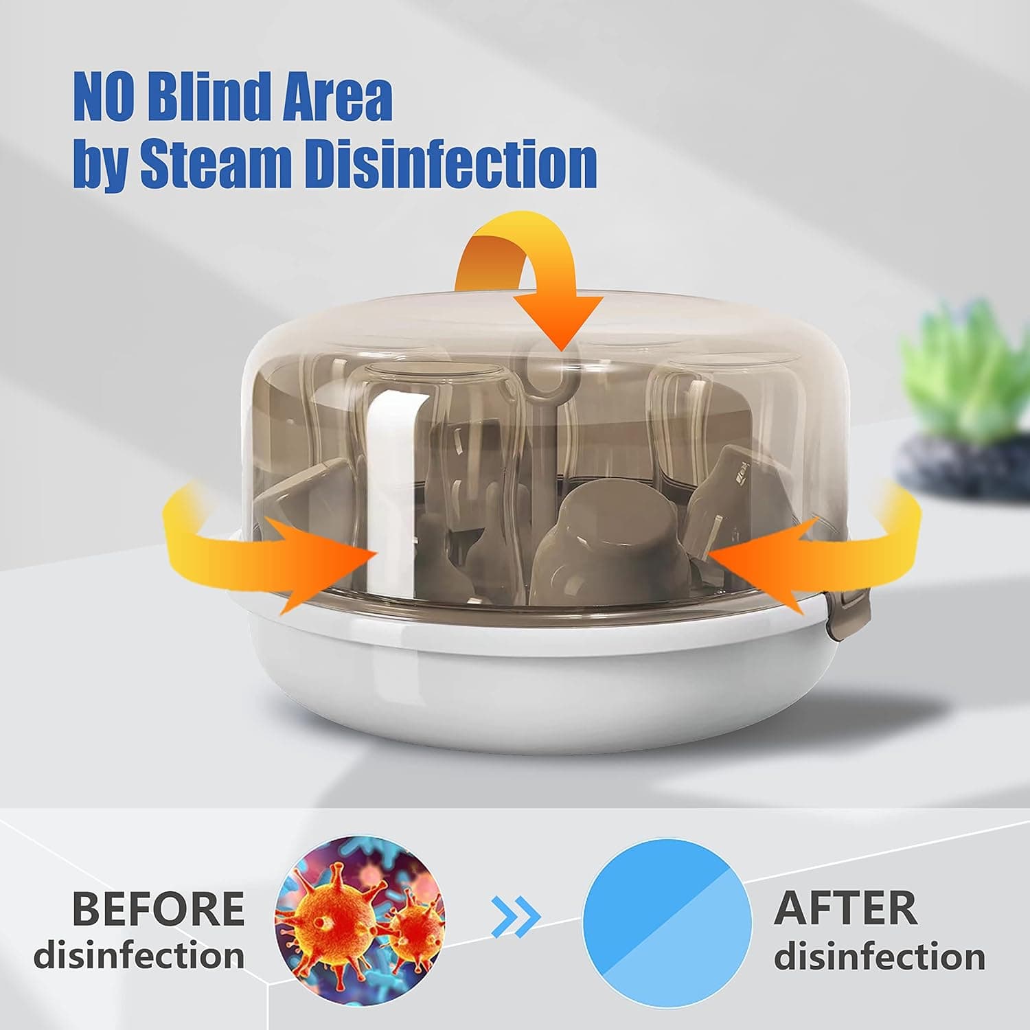 סטריליזטור 600W מחטא ומייבש לבקבוקים של תינוקות - תמונה 4