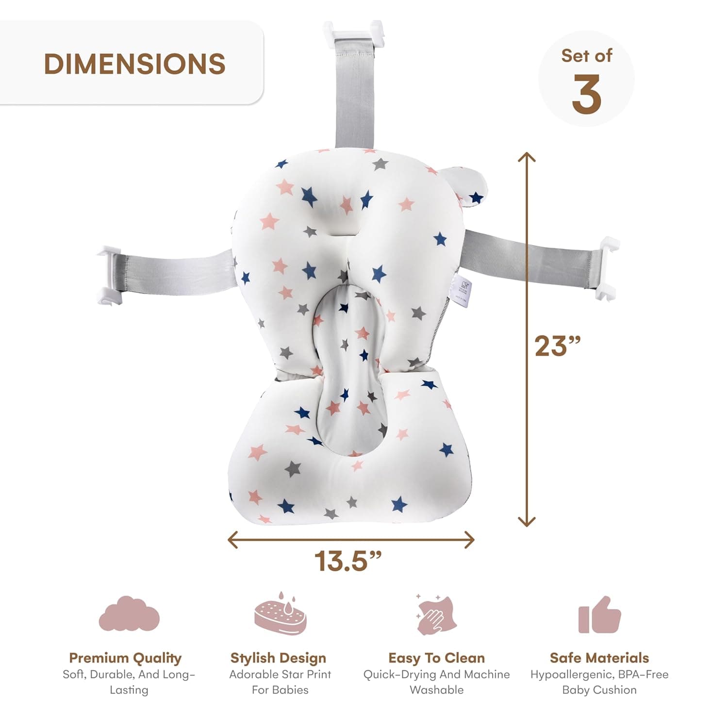 מושב אמבטיה לתינוק בעיצוב פרח לוטוס - תמונה 3