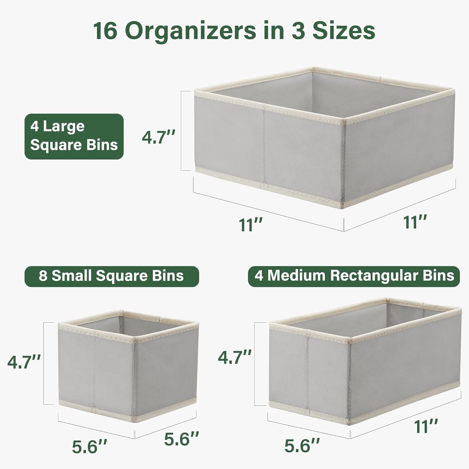 ארגונית חוצצי מגירות לשידת החתלה חבילה של 5 - תמונה 2