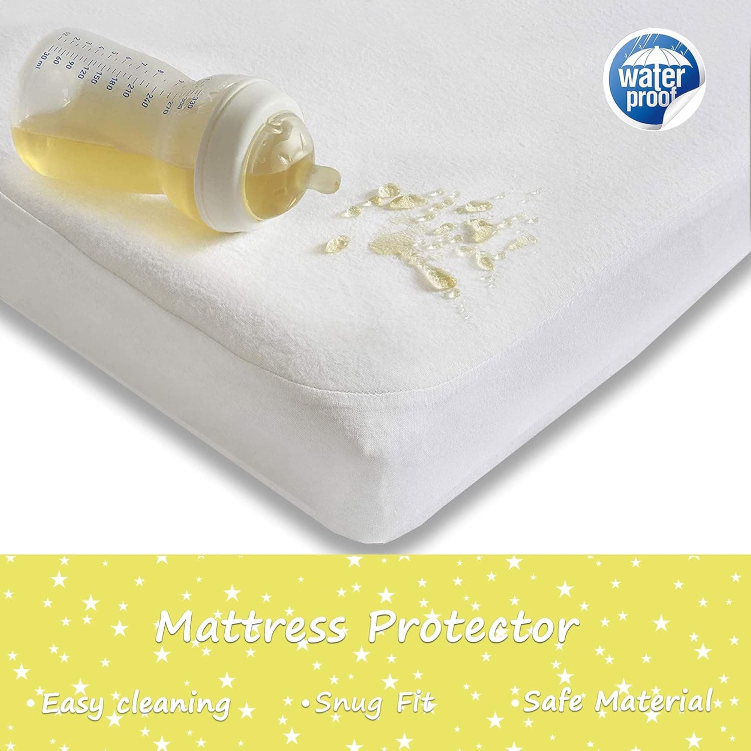 חבילה של 4 סדינים מותאמים לעריסה - תמונה 4