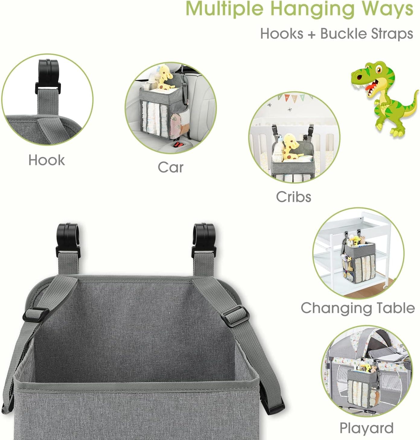 Coorganisers מארז של 6 ארגוניות לשידת החתלה - תמונה 3