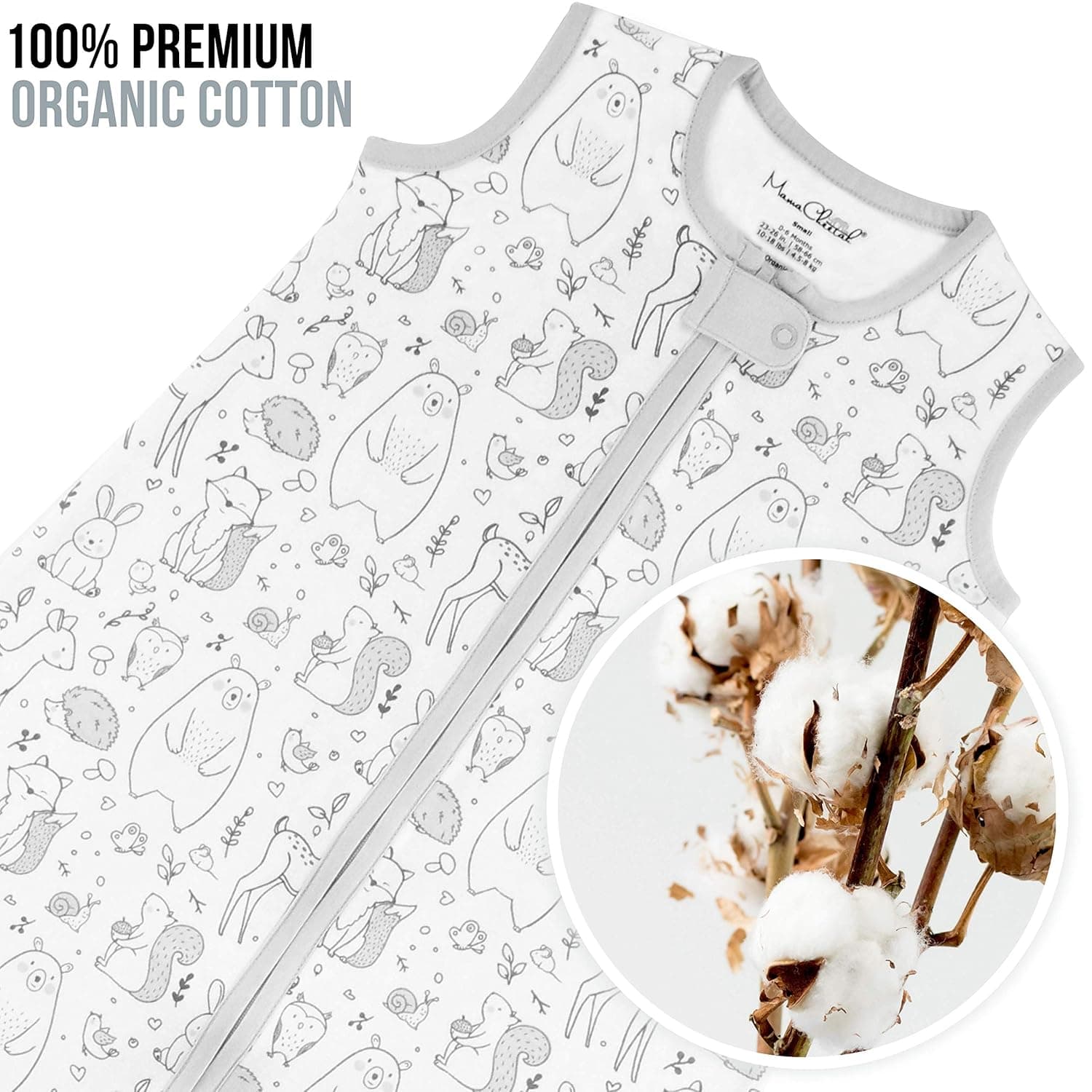 סט שק שינה לתינוק מכותנה סרוגה מבית Ely's & Co - תמונה 2