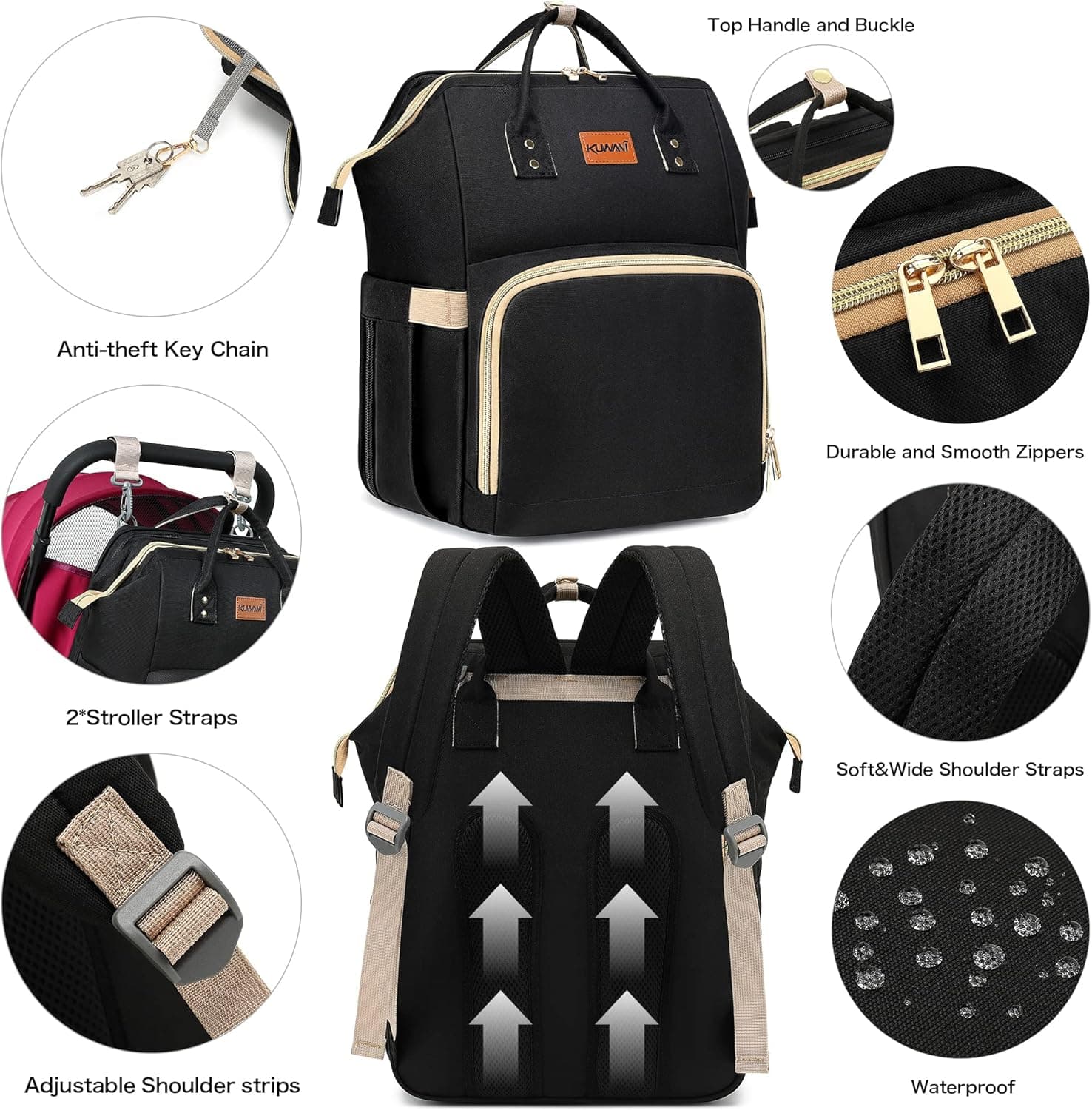 תיק חיתולים של BabbleRoo - תמונה 2