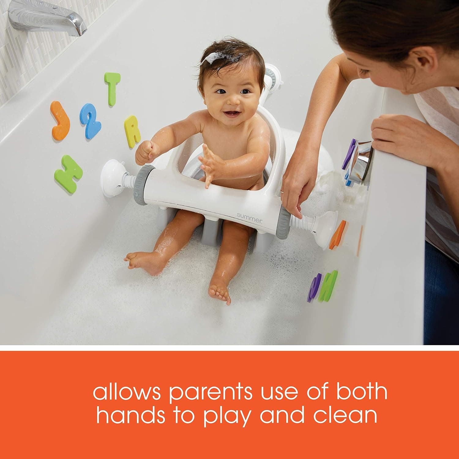 מושב אמבטיה לתינוק ורוד משפריץ מים - תמונה 6