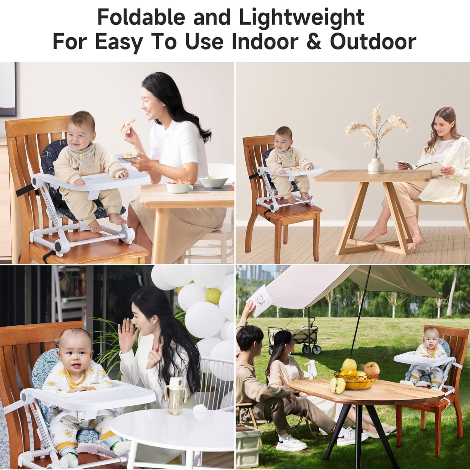 כיסא אוכל לטיולים לתינוקות מבית HICCAPOP - תמונה 5