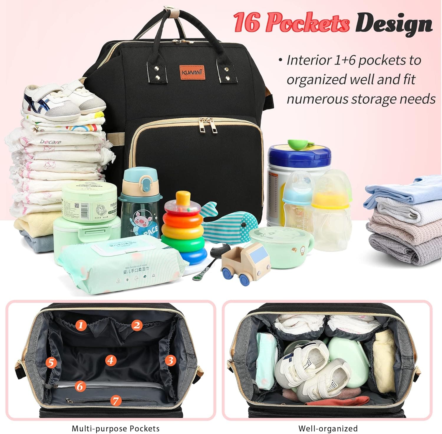 תיק חיתולים של BabbleRoo - תמונה 3