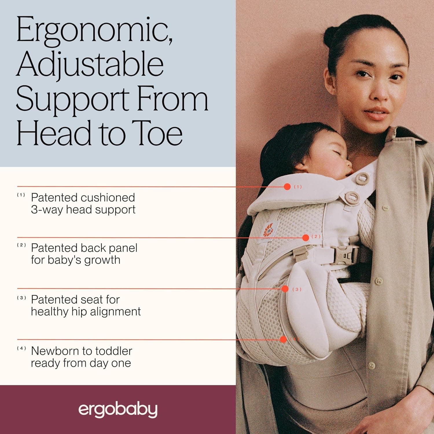 מנשא לתינוק Bellababy - תמונה 3