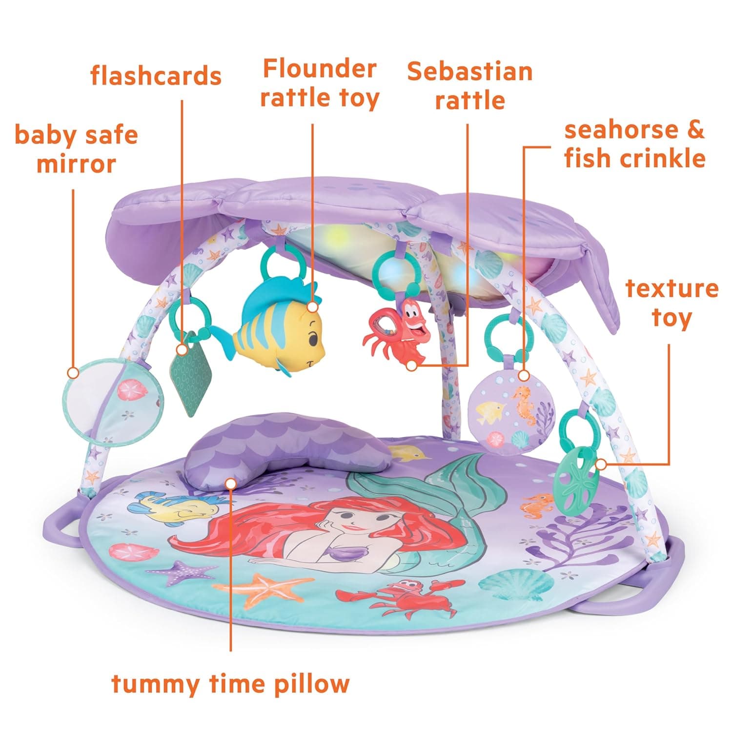 סט מיטה מלא 7 חלקים של Disney Princess Rainbow - תמונה 5