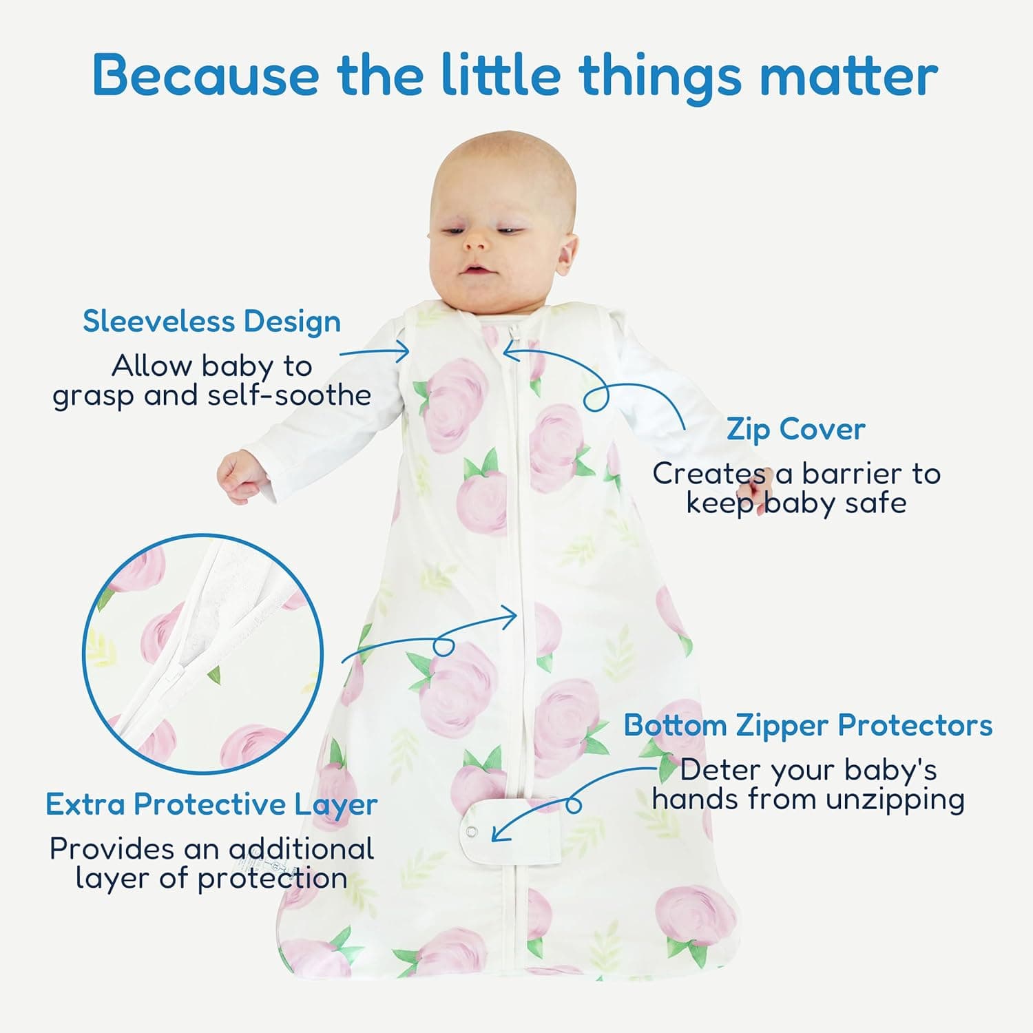 שק שינה לתינוקות בגילאים 6-12 חודשים מבית TILLYOU - תמונה 4