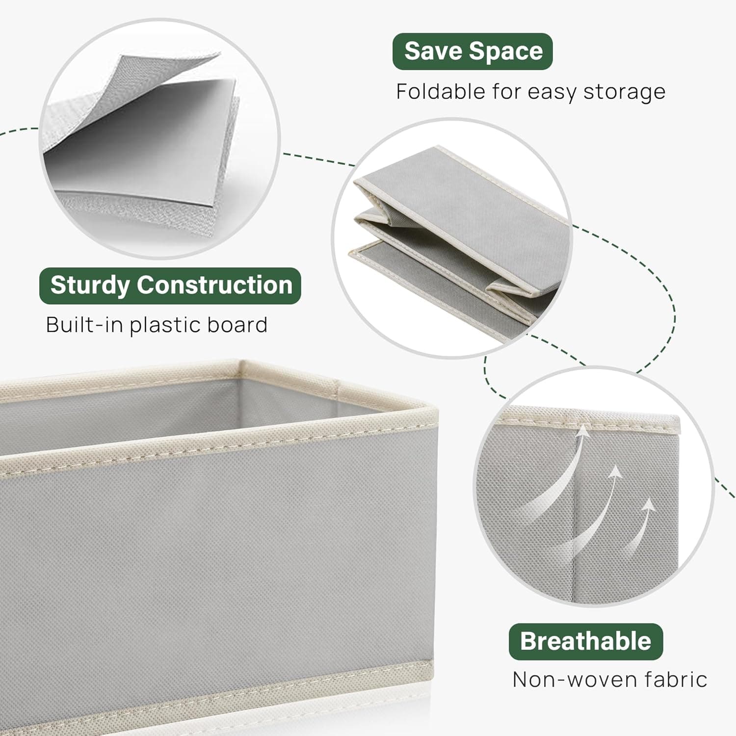 ארגונית חוצצי מגירות לשידת החתלה חבילה של 5 - תמונה 4