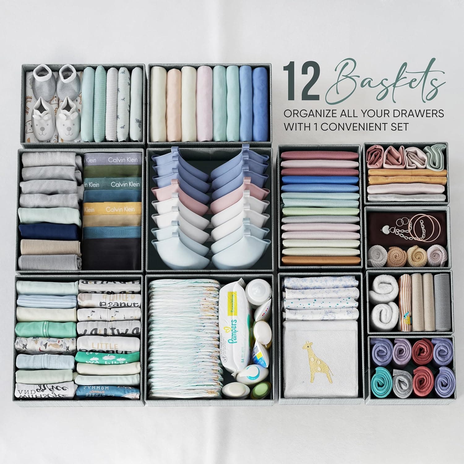 ארגונית חיתולים XL לתליה לשידת החתלה - תמונה 2