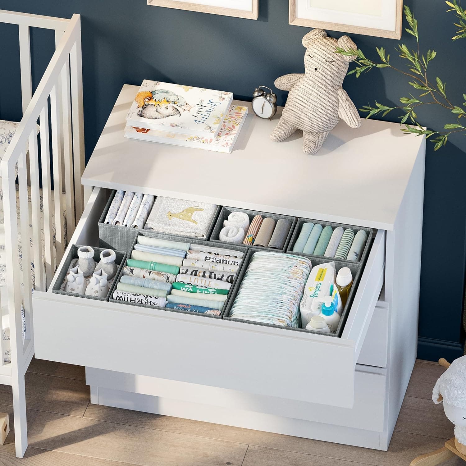 ארגונית חיתולים XL לתליה לשידת החתלה - תמונה 3